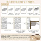 PETSITE 59 Inch Cat Wall Shelves, Tree-Like Wall Mounted Cat Tree Furniture with Sisal Scratching Posts and Mat, Perches, Hammock, Removable & Washable Padded Cushions, Cat Climber for Indoor Cats