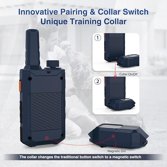 Dog Shock Collar - 4200FT Dog Training Collar with Remote for 20-140lbs Dogs, Innovative E Collar for Dogs Training with 4 Training Modes, Rechargeable Electric E-Collar for Large Dogs