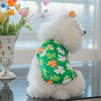 CuteBone Dog Shirts 2-Pack St.Patrick's Day & Easter Soft Pet Clothes Breathable Summer Vest for Small Puppy and Stretchy Cat Apparel 2BX12L