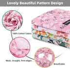 XLarge Summer Spring Dog Bandanas-4PCS Pink Green Orange Floral Printing Dog Scarf Bib Kerchief Breed for Large Girl Dogs Pets Gift