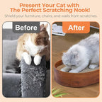 3 Pcs 16 Inch Cat Scratching Board with Box, 2 in 1 Cardboard Cat Scratchers Bed for Indoor Cats, Round Scratch Bowl with Thicker Double-Sided Pad for Cats' Scratch Need