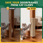 Door Protector from Cat Scratching 19.6" x 7.8" Cat Wall Corner Scratcher, Anti Scratch Door Frame Furniture Protector for Indoor Cats