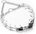 Herm Sprenger Chrome Plated Steel Dog Collar with Quick Release ClicLock Buckle O-Ring Biothane Insert Training Collar Made in Germany (Black, 22in x 3.0mm(Neck Size up to 18-19in))