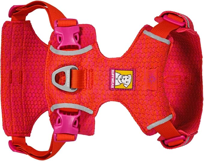 Ruffwear, Front Range Flex Dog Harness, Engineered Knit Construction for Ultimate Fit and Mobility, Lightweight Flexible Everyday Harness with Dual Leash Clips, Rose Violet, XXX-Small