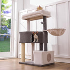 Gardner Pet 41" Cat Tree Corduroy for Medium-Large Cats, Heavy Duty Cat Trees Towers with 2.8in Posts & Washable Top Perches, Easy to Assembly