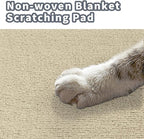 Rabbit Scratching Pad, Non-Woven Blanket with Back Adhesive, Rabbit Toys for Bunnies Boredom, Bunny Scratch Pad, Bunny Enrichment for Cage, Indoor, Living Room, Sofa （Brown）