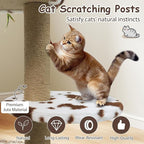 Tangkula 30 Inch Small Cat Tree, Unique Cat Tower with Jute Scratching Post, 2-Door Condo, Padded Top Perch, Jumping Platforms, Cow Print Aesthetic Cat Tree for Indoor Cats