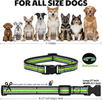 Dog Training Collar Replacement and Shock Collar Strap - 3/4 Inch Wide Adjustable Nylon Band with Reflective Replacement Strap for E Collar and Bark Collar (Green)