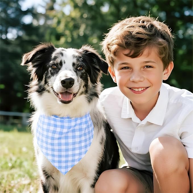 Segarty 30 Pack Large Pet Triangle Scarf, 25.6"x19.7" Washable Dog Bandanas Bibs Accessories Bulk for Small Medium Large Pets, Adjustable Reversible Boy Gril Pets Birthday Kerchief