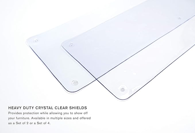 The Original LAMINET Deluxe Cat Scratch Shields - Protect Your Furniture with Our Deluxe Heavy Duty Furniture Scratch Shields - Set of 4 Heavy Duty Flexible Plastic Shields - (11" L x 5.5" W)