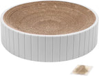 Cardboard Cat Scratcher Round Cat Scratching Board Cardboard Bowl Nest Pet Scratch Scratching Pad Lounge Bed Corrugated Paper Design for Clawing and Resting