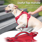 No Pull Dog Harness, Puppy Vest with Front Clip for Small Medium Large Sized Dog(Burgundy Red,L)