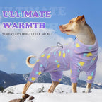 ROZKITCH Dog Jacket with Sleeves, Pet Windproof Warm Cold Weather Jacket Vest with Luminous Zipper, Jumpsuit Apparel Outfit Clothes for Small Medium Large Dog Geometry XS