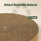 Cat Scratching Pad Cardboard Round Cat Scratcher Refill Replacement Scratch Pads for Cats– 3 Count