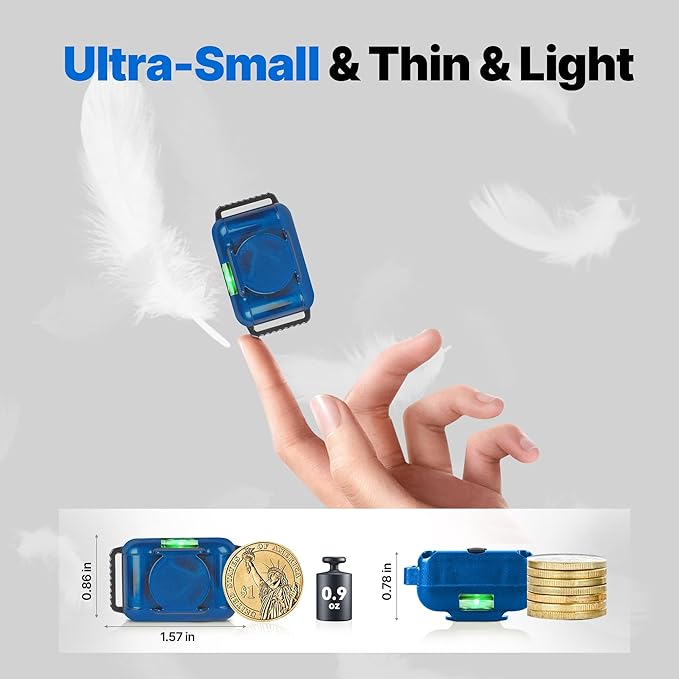 Lightest No Shock Dog Training Collar with 2000ft Remote,Tiniest Vibrating Dog Collar,Vibration Collar for Small Dogs 5-15lbs & Medium Large Dogs, Safe Lock, Beep, Vibrate, No Prongs, Waterproof,Blue