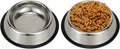 Stainless Steel Dog Bowls, Food and Water Non Slip Anti Skid Stackable Pet Puppy Dishes for Small, Medium and Large Dogs (2 Pack)