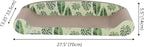 CSR1004B Montego 27.5" Coastal Patterned Cardboard Lounge Bed Cat Scratcher with Catnip, Mint/Green