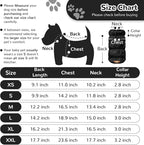 Winter Warm Dog Jacket for Small Medium Dogs Cat Cold Weather Coats with Harness Paded Dogs Fleece Vest Waterproof Windproof Dog Snow Jacket Pet Puppy Clothes (Black,XL)