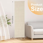 Uross Thickened Cat Wall Climbing Carpet 6.6 FT x 16" - Extra Long Cat Scratch Wall Pad, Cat Scratching Carpet Rug Wall Mounted Scratcher Couch Sofa Protector- Beige