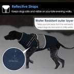 AOFITEE Dog Coat Warm Dog Winter Coat, Waterproof Dogs Jacket with Harness, Dogs Snow Jacket Snowsuit with Zipper & Furry Collar, Reflective Windproof Pet Sweater for Cold Weather, French Bulldog, L