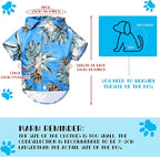 3 Pieces Small Dog Hawaiian Costume Puppy Halloween Cool T-Shirts Summer Clothes with Retro Sunglasses and Colorful Wreath Hawaiian Shirts Costume for Small to Medium Dogs Pet(Blue Series)
