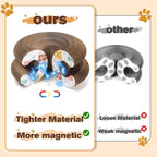 2 PCS Magic Organ Cat Scratcher Board with 6 Balls, Foldable Recyclable Accordion Cats Toy with Ball and Track Adventure, Cat Scratching Pad, Retractable Reversible Furniture Protector(Brown)