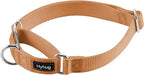 Hyhug Martingale Dog Collar Medium Clay |Escape - Proof Heavy Duty Nylon Durable No Slip, Ideal for Training & Daily Walks