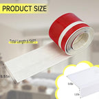 Window Still Protector from Dog Cat Scratching L-Shape Cuttable Self-Adhesive for Furniture Edge Door Wall Protection（White5.43×78.7Inchs）