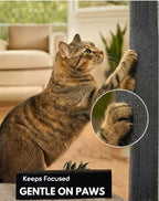 Trimmable Self-Adhesive Cat Scratch Mat, DIY Climb Scratcher for Cat Tower, Couch, and Furniture Protector, Replacement Pads (Dark Grey, 23.6''x11.8'', 3-Pack)