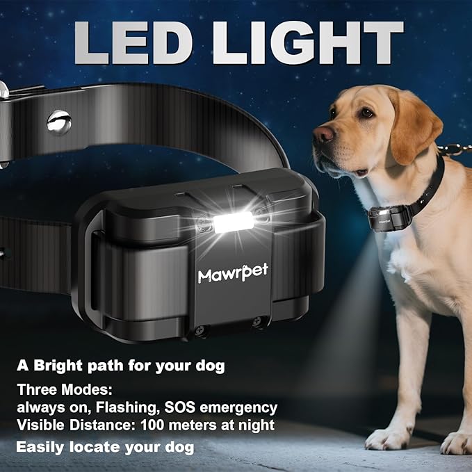 Dog Shock Collar 2 Dogs (15-120lb), 5200FT Range, IPX7 Waterproof, 4 Training Modes, Orange/Black