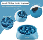 Slow Feeder Dog Bowls, Pet Supplies That Slow Down Eating, Pet Food Bowls, Maze Dog Puzzle Feeder for Medium Breed