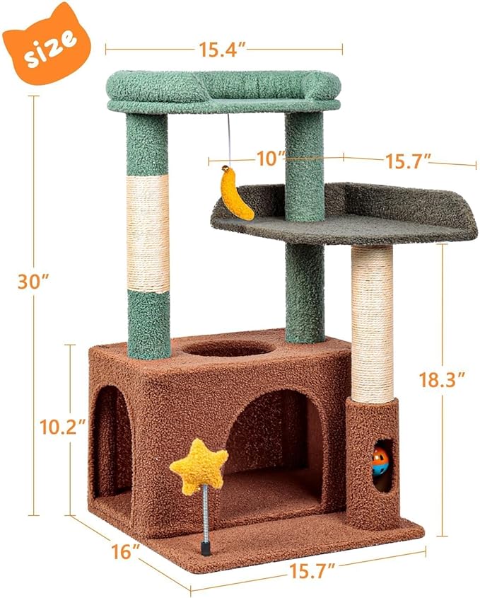 Bundle-2 Items:Maine Coon Cat Tree+Small Cat Tree