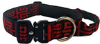 Heavy Duty Dog Collar with Unique Leopard Totem Design Adjustable Durable Nylon Collar, Metal Buckle for Large Dogs Bold Style for Training & Outdoor Adventures (Totem M)