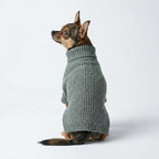 Fitwarm Dog Turtleneck Sweater, Thermal Knitted Pet Coat, Dog Winter Clothes for Small Dogs, Cat Apparel, Heather Grey, XSmall
