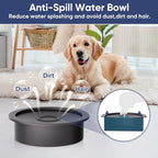 XIAZ Elevated Dog Bowls Large Breed Raised Dogs Bowl Stand Large/Medium Sized Dog Slow Feeder Dogs Bowls Food Water Stands 5 Heights Adjustable 9/11/12/14in Pet Feeder Dish Station