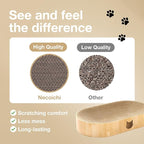 Necoichi Cat Scratcher Bowl Capsule for Indoor Cats - Cat Scratching Lounger with Reversible Usability and Extra Comfort for Lounge, Cardboard Bed Couch