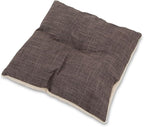 Best Pet Supplies Cat Bed for Indoor Cat, Domed Tent House with Removable Pillow, Covered Cat Cave for Small Dog, Puppies and All Breeds of Cats - Brown Linen, 19 x 19 x H:19"