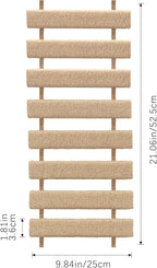 Cat Climbing Frame Bridge Cat Ladder Sisal Rope Cat Tree Tower Use for Cage Pet Furniture Toys ﻿ (Wood, 20in, 1)