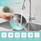 Stainless Steel Dog Bowl - Metal Water and Food Dish for Large Dogs, Insulated, Non-Slip, Easy Clean, 40oz, MintGreen
