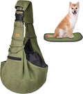 CUBY Dog and Cat Sling Carrier - Hands Free Adjustable Small Pet Sling - Soft Pouch and Tote Design - Suitable for Puppy, Small Dogs Cats Outdoor