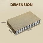 Cat Scratching Board, 2 Packs Corrugate Cat Scratcher for Indoor Cats, Cat Scratch Pad with Double-Sided Usability