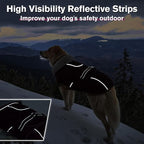 Lelepet Warm Dog Coat Waterproof Dog Jacket for Large Dogs Reflective Fleece Vest with Adjustable Buckle Hook & Loop Windproof Cold Weather Coats for Small Medium Large Dogs, Dark Purple, XL