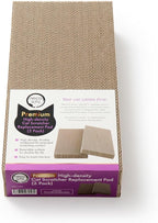 Necoichi Cardboard Cat Scratcher Bed for Indoor Cats - Cat Scratching Board (16" Regular, c. Replacement 2 Pads)