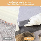 Carpet Protector for Pets Cat Carpet Protector for Doorway, Anti Scratch Under Door Cat Scratch Protector Mat, Easy to Cut Plastic Stopper (Grey, 3.6FT-2pack)