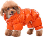 AOFITEE Dog Winter Coat, Waterproof Dog Jacket, Fullbody Dogs Winter Coat Snowsuit, Windproof Puppy Puffer Jacket Snow Suit with Legs, Pet Fleece Vest, Cold Weather Coats for Small Dogs, XL
