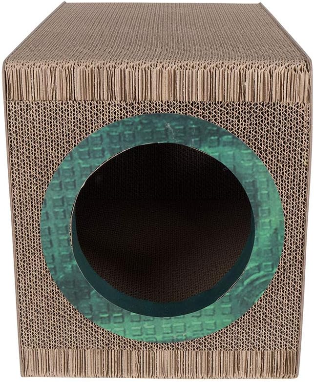 Mixtape Cardboard Cat Scratcher, Large (54 x 31 x 35 cm), Emerald