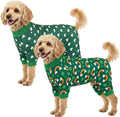 Vehomy 2-Pack St.Patrick's Day Dog Pajamas Clover Rainbow Pet Jumpsuits Puppy Pjs Lucky Shamrock Dog Onesie St Patricks Dog Jammies Costume Outfit Clothes for Small Medium Large Dogs XL