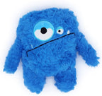 Plush Squeaky Dog Toy, Crinkle Stuffed Dog Toy Keep Them Busy Tug of War Birthday Dog Chew Toy for Small Medium Large Dogs (Blue)
