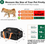 17x13x8 Frontier Allegiant Breeze Airlines Approved top Expandable pet Carrier for Extra-Small Dog/Small cat,Weight up to 5 lbs,Length Shorter Than 16''