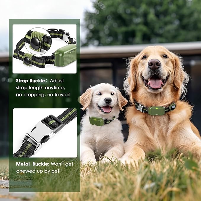 Shock Collar for Dogs, Waterproof Dog Training Collar with Remote Control, 3 Modes: Beep, Vibration, Safe Static, Rechargeable,1600Ft Range, Suitable for Medium Large Dogs